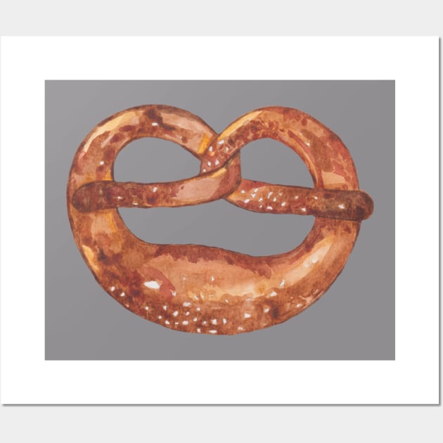 German bagel Pretzel for Oktoberfest Wall Art by deadblackpony